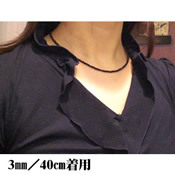 オニキスネックレス(4mm玉)