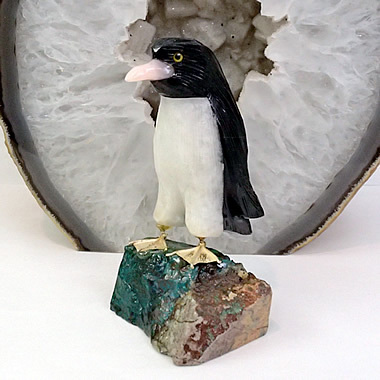 天然石ペンギン