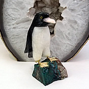 天然石ペンギン