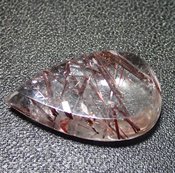 天然レッドルチルinクォーツ