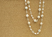 天然石ロングネックレス