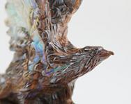 ボルダーオパール彫刻　鷲(eagle)